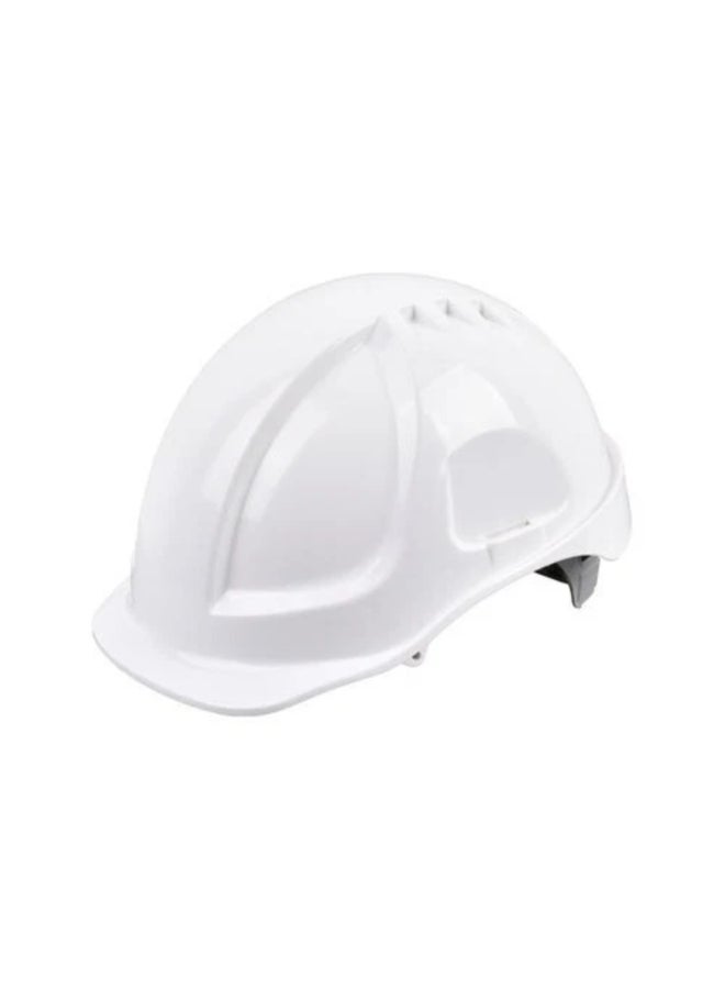 Tactix ABS Impact Resistant Work Protection Durable Safety Helmet White 17 x 22 x 28 cm 492012 - Image 1
