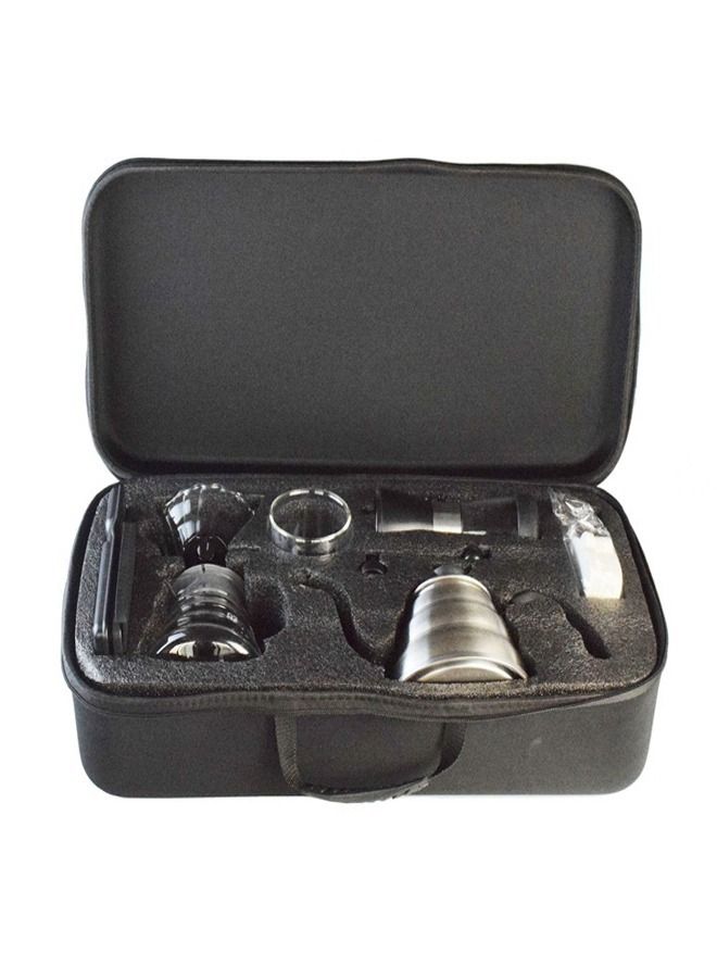 C&C Home Drip Coffee Maker Set with Travel Bag Black 7Pcs Camping Coffee Marker Coffee Machine Filter Coffee Tool Set for Outdoor Multicolor 60x20x34 cm - Image 2