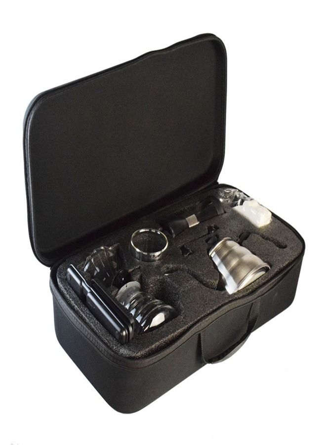 C&C Home Drip Coffee Maker Set with Travel Bag Black 7Pcs Camping Coffee Marker Coffee Machine Filter Coffee Tool Set for Outdoor Multicolor 60x20x34 cm - Image 3