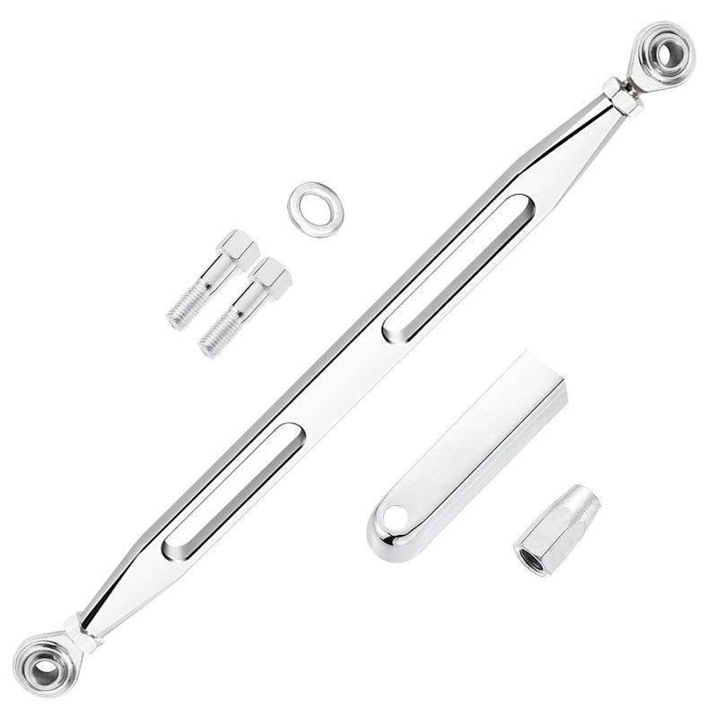 PBYMT Chrome Shift Linkage Gear Compatible for Harley Davidson Softail Trike Road King Electra Street Glide 19862024