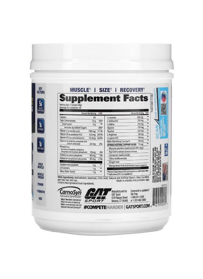 GAT SPORT GAT SPORT JetMass Fact-Acting Volumizing Creatine System, 30 Servings (Tropical Ice)  - Image 4