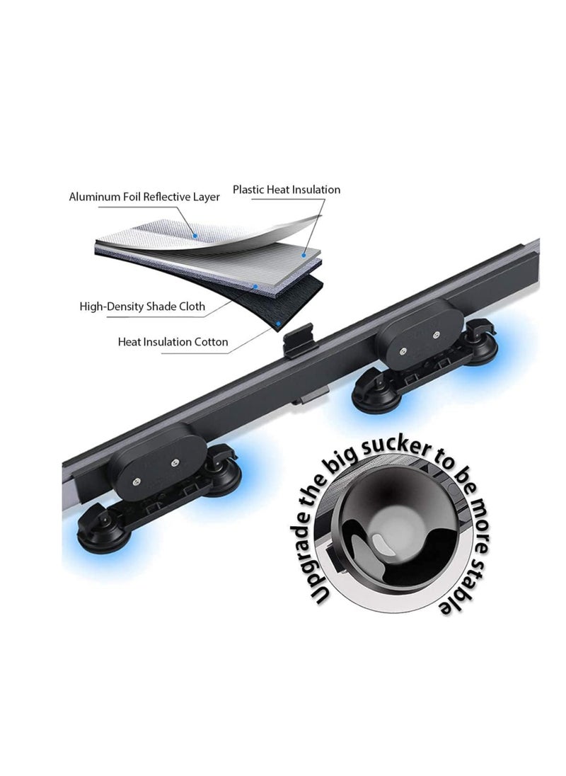 Sunshade-retractable car windshield sunscreen blocks 99% of UV rays to keep your car cool, car sunshade fits the rear window glass of various models with adhesive bases  from Rana store  - Image 2