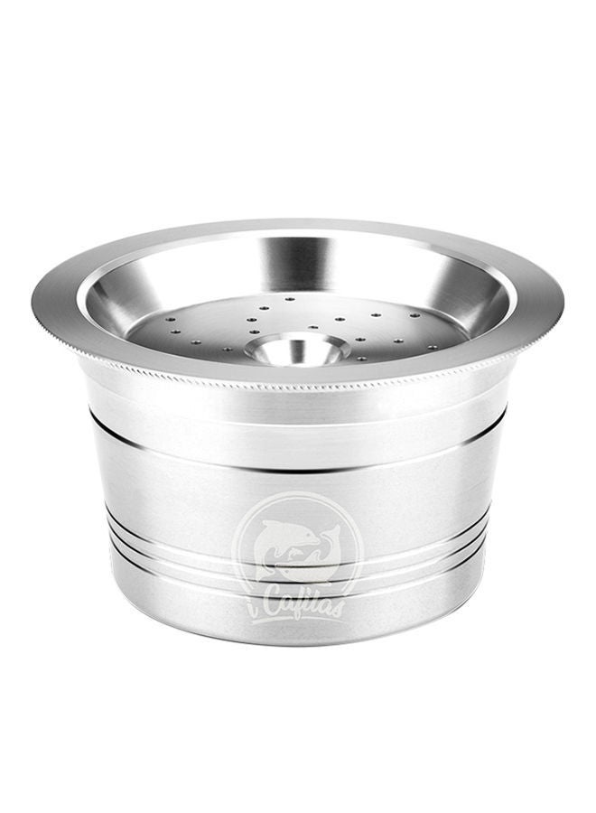 نيبمينينت وعاء لكبسولات القهوة قابل لإعادة التعبئة مع ملعقة فضي 65جرام - Image 1