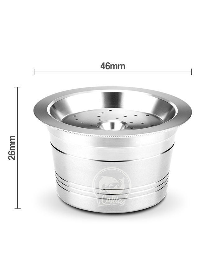 نيبمينينت وعاء لكبسولات القهوة قابل لإعادة التعبئة مع ملعقة فضي 65جرام - Image 2