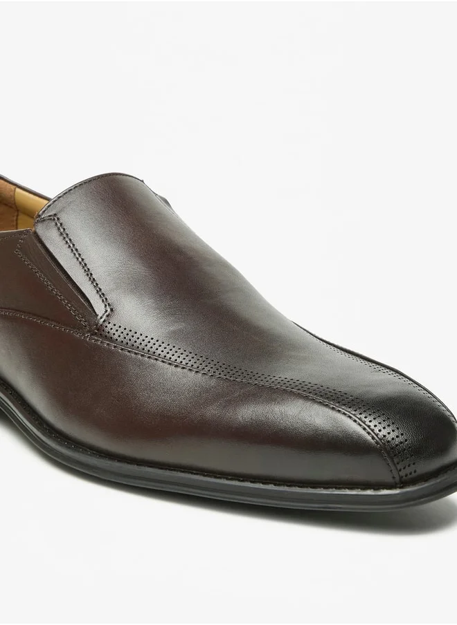 DUCHINI Men's Solid Slip-On Loafers