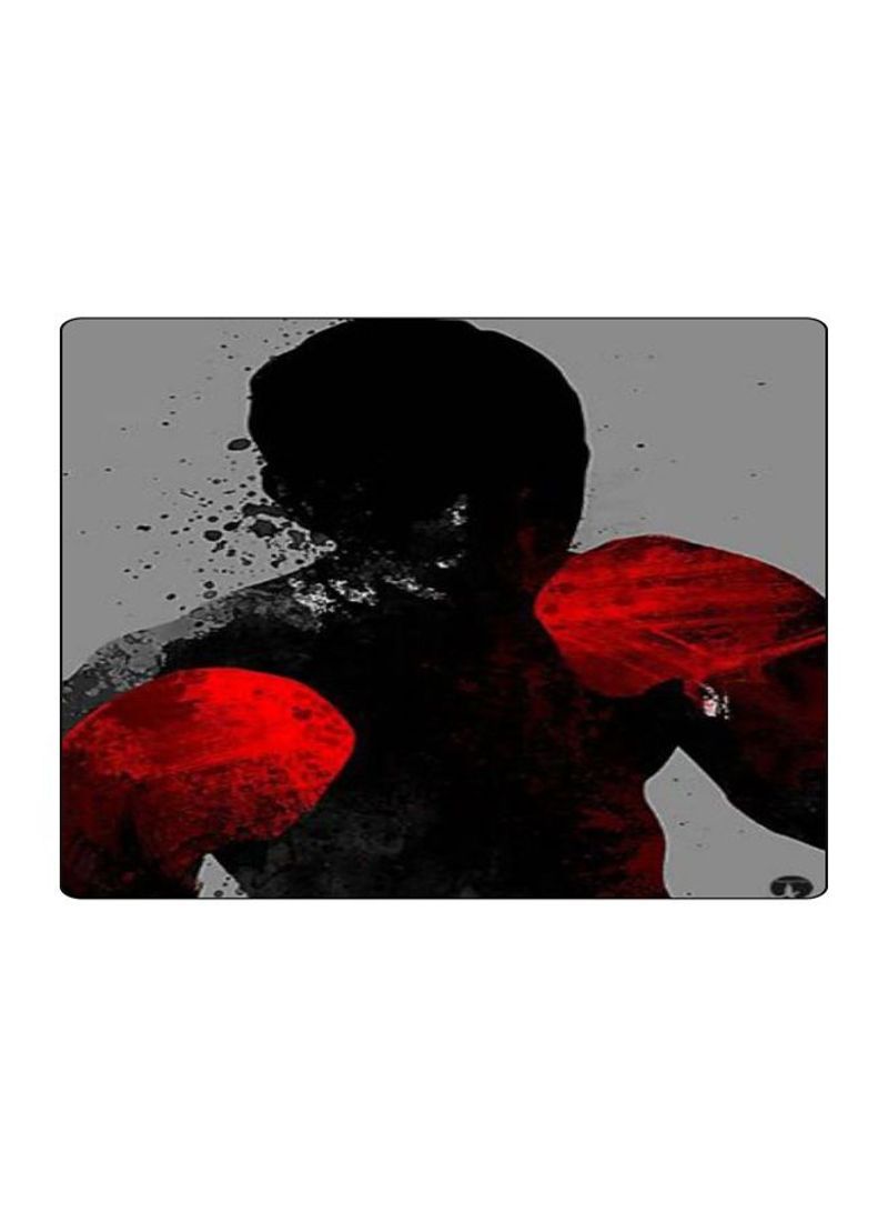 RKN Printed Anti-Slip Gaming Mouse Pad Grey/Red/Black