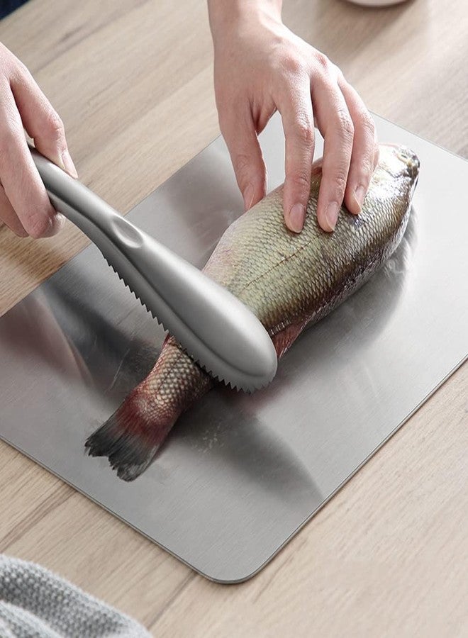 MAYANSHH Fish Scaling Tool with 58 Sawtooth Design, Stainless Steel Fish Scaler for Easy Scale Removal, Fast and Safe Fish Scale Remover Tool - Scaler Brush, Cleaner, Scraper 1PC - Image 1