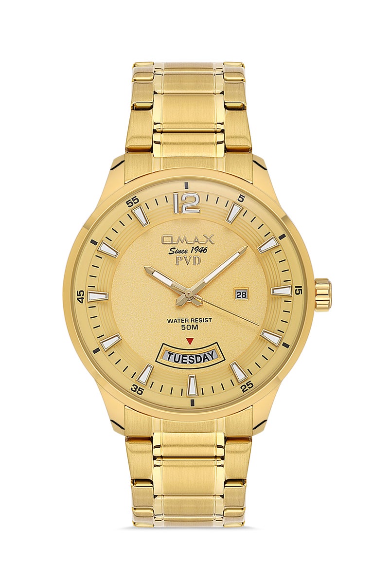 OMAX Men's Wrist-Watch | Analog | Stainless Steel Band | Elegant Design - Image 1