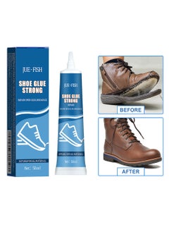 JUE-FISH Shoe Glue Strong,Repair Open Glue,Breakage,Professional Sandals Fix Glue For Grade Low Odor Quick Dry Low-Temperature Resistant,50ml  - Image 1