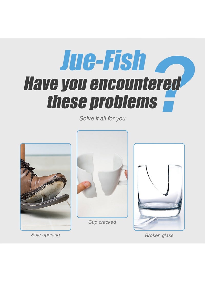 JUE-FISH - Shoe Glue Strong,Repair Open Glue,Breakage,Professional Sandals Fix Glue For Grade Low Odor Quick Dry Low-Temperature Resistant,50ml - Image 1