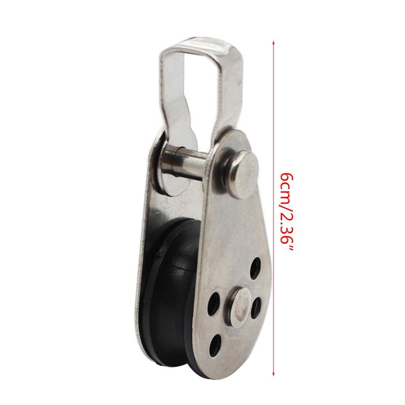 5Pcs Stainless Steel Pulley Block For Hanging Wire Towing And Lifting Rope - Image 5