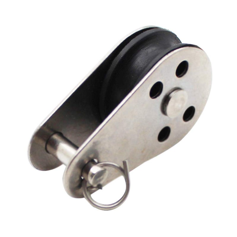 5Pcs Stainless Steel Pulley Block For Hanging Wire Towing And Lifting Rope - Image 3