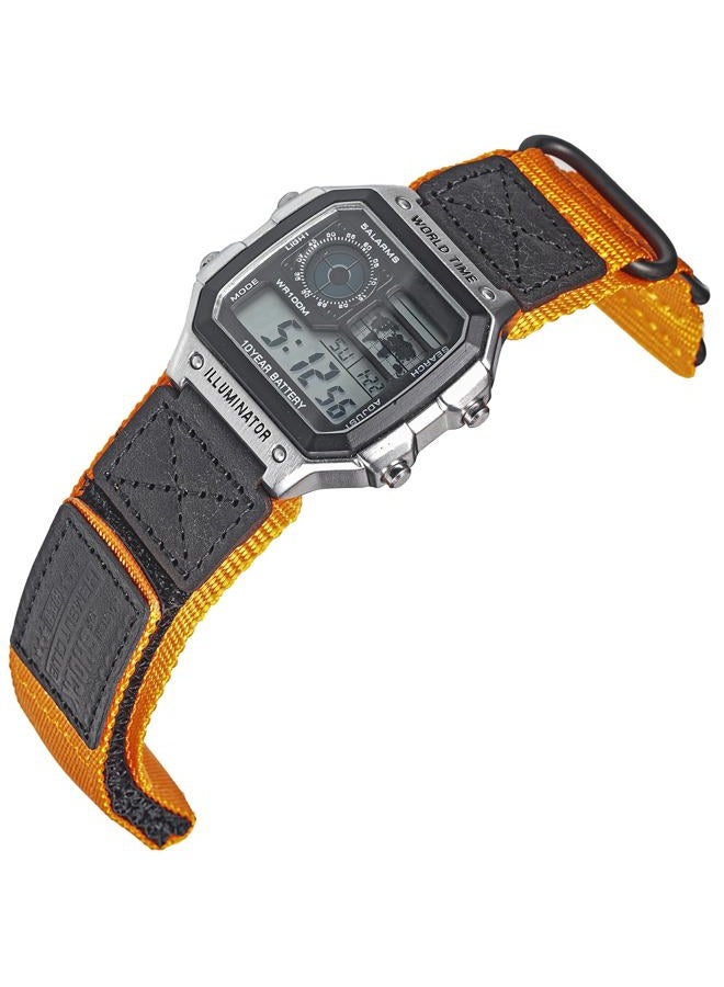 HEMSUT 18mm Tactical Nylon Strap for Casio Watches | Quick Release Military Style Shock-Resistant Band | Compatible with AE-1200, DW-H5600, F-91W, A168W & More - Image 1
