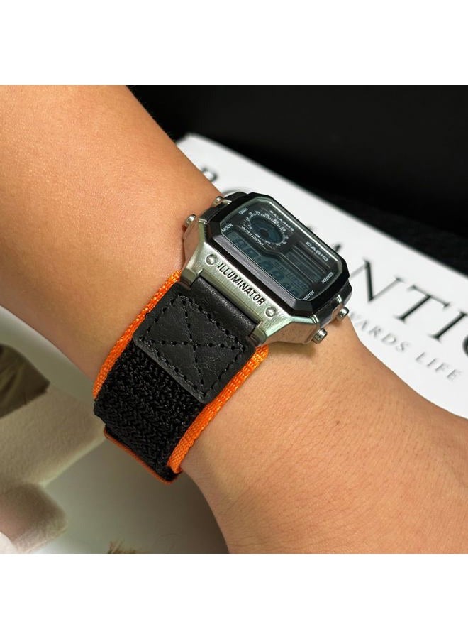 HEMSUT 18mm Tactical Nylon Strap for Casio Watches | Quick Release Military Style Shock-Resistant Band | Compatible with AE-1200, DW-H5600, F-91W, A168W & More - Image 3