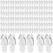 JaGely 100 Pairs Disposable Pedicure Slippers Bulk EVA Disposable Flip Flops Kit Spa Pedicure Sandals Guest Slippers Spa for Adult Foot Nail Salon Party Supplies Travel Hotels Home(White) - Image 2