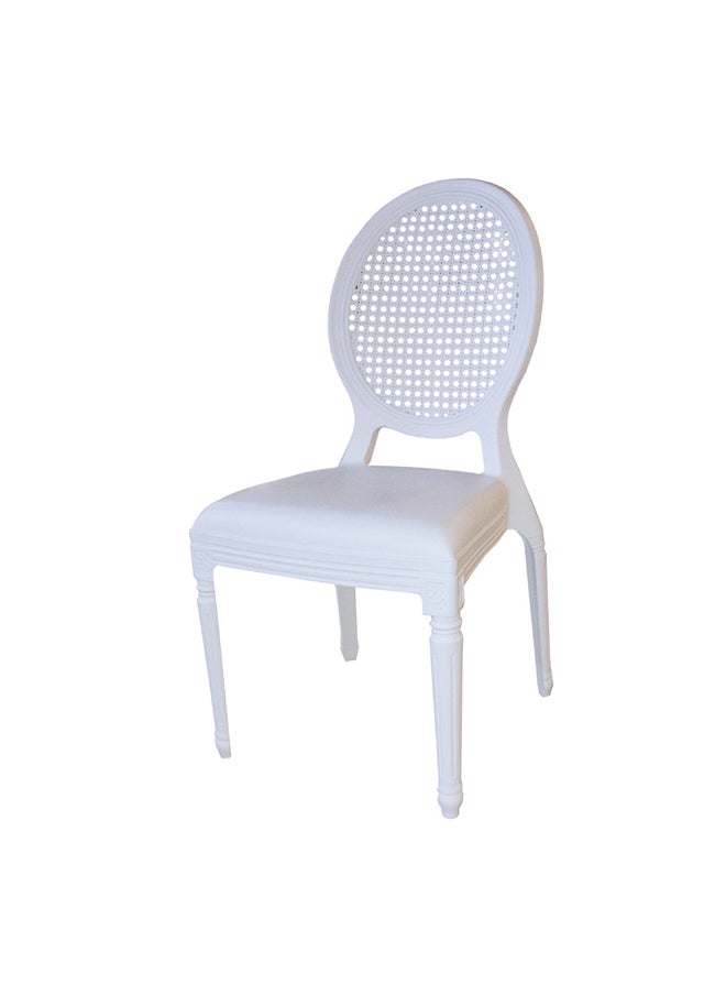 JILPHAR FURNITURE Jilphar Furniture Polypropylene Indoor/outdoor Dining Chair, White JP1311C  - Image 1