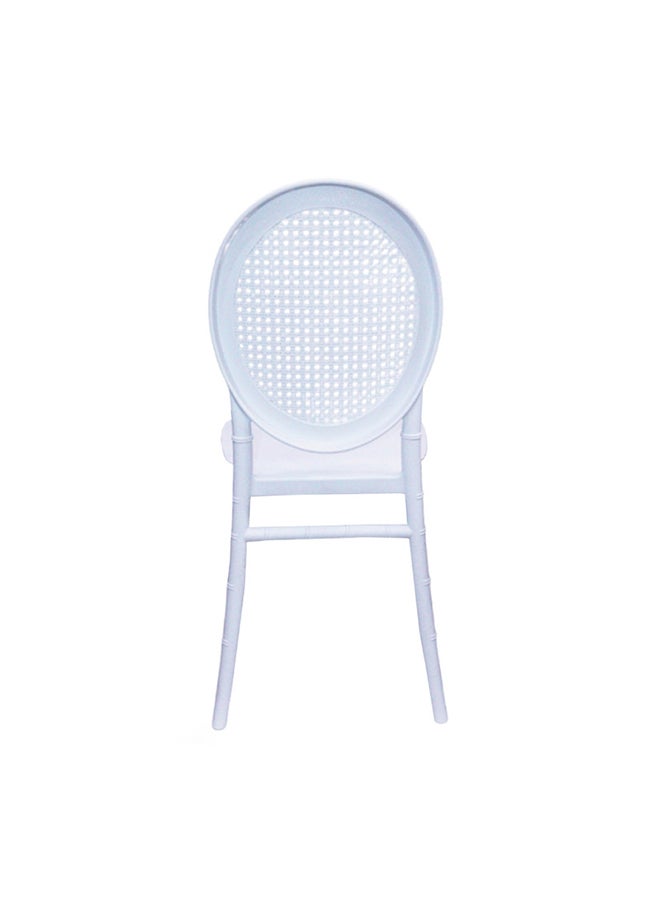 JILPHAR FURNITURE Jilphar Furniture Polypropylene Indoor/outdoor Dining Chair, White JP1311C  - Image 4