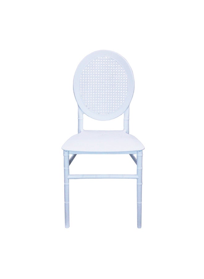 JILPHAR FURNITURE Jilphar Furniture Polypropylene Indoor/outdoor Dining Chair, White JP1311C  - Image 3