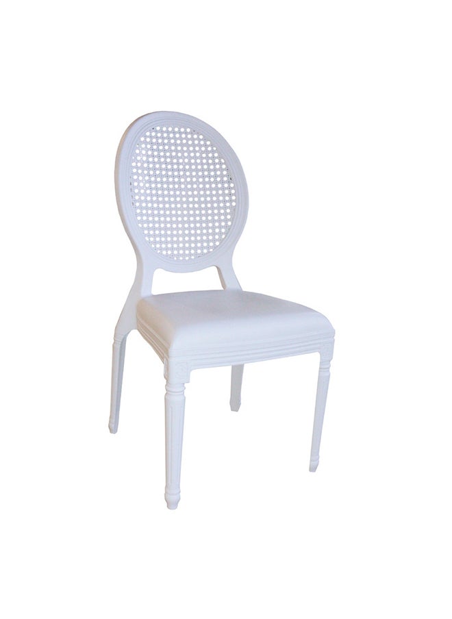 JILPHAR FURNITURE Jilphar Furniture Polypropylene Indoor/outdoor Dining Chair, White JP1311C  - Image 2