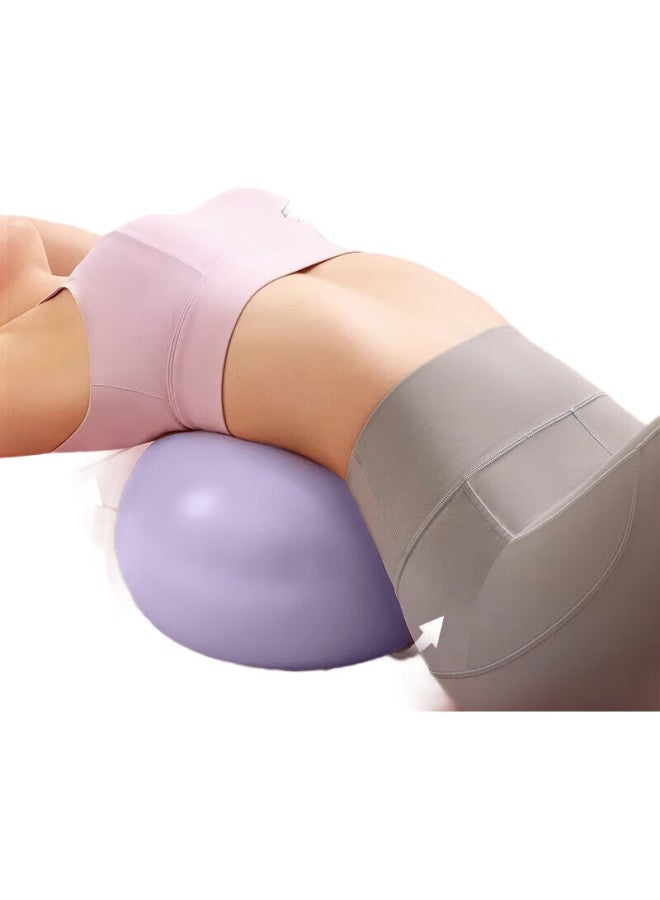 Dweck Mini Yoga Ball, Thickened Anti-Burst Swiss Fitness Ball, Pregnancy Training Equipment, Elastic Ball, Lavender Purple, 25Cm - Image 2