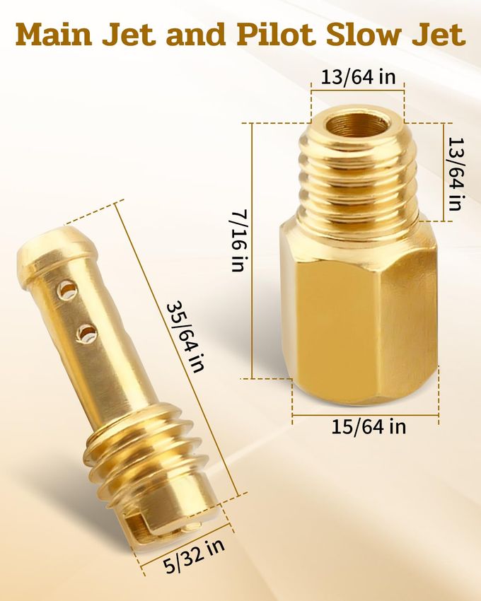 JUQAFY Main Jet and Pilot Slow Jet Kit Fit for VM18 VM20 VM22 VM26 VM24 VM28 VM30 VM32 VM34 VM36 VM38 VM44 Carburetors CRB 30Pcs - Image 2