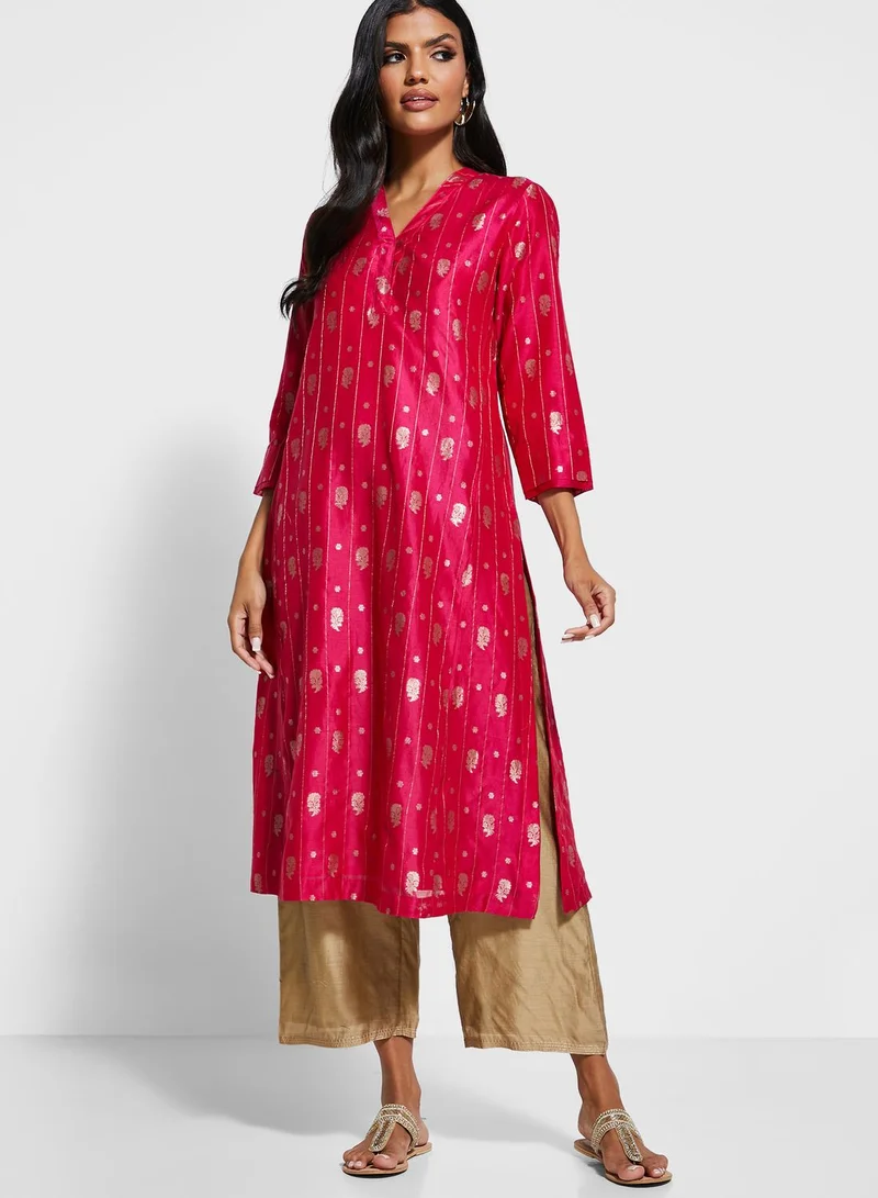 Fabindia Cotton Silk Tie Up Ijar Pant