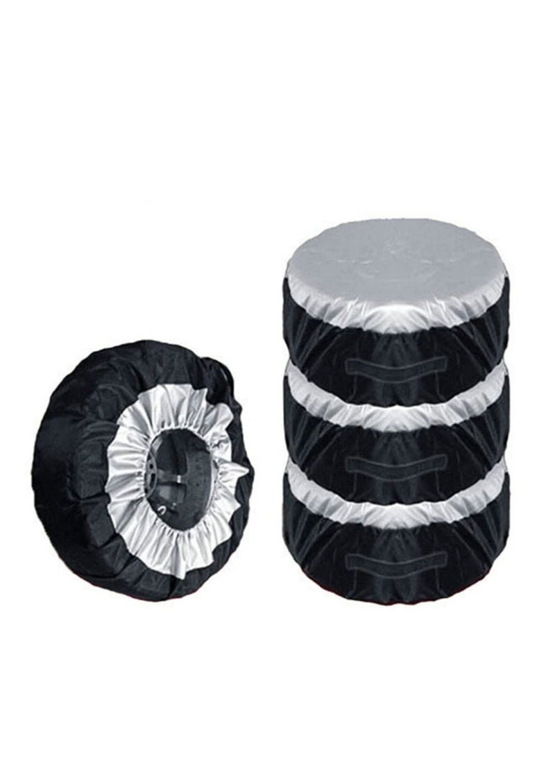 Y&D 4 Pcs Spare Wheel Cover Set, Waterproof And Uv-Resistant For Cars, Trucks, Trailers - Comprehensive Protection Your Tires （80 Cm * 47 Cm）  - Image 1