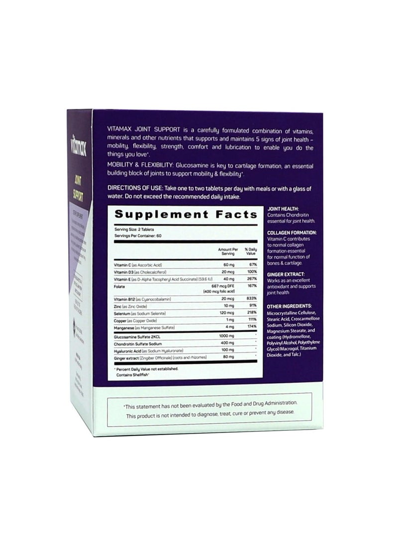 Vitamax - Joint Support Tablets, Pack Of 60 - Image 1