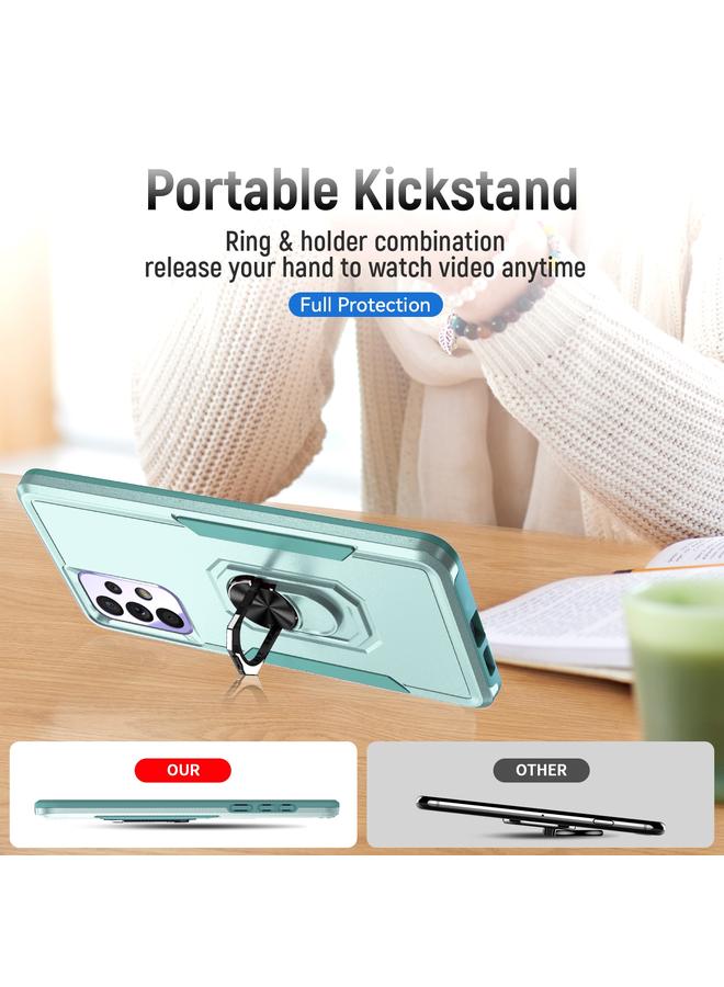 S-TOP Case For Samsung Galaxy A33 5G Pioneer Armor Heavy Duty PC + TPU Phone Case with Holder - Image 5