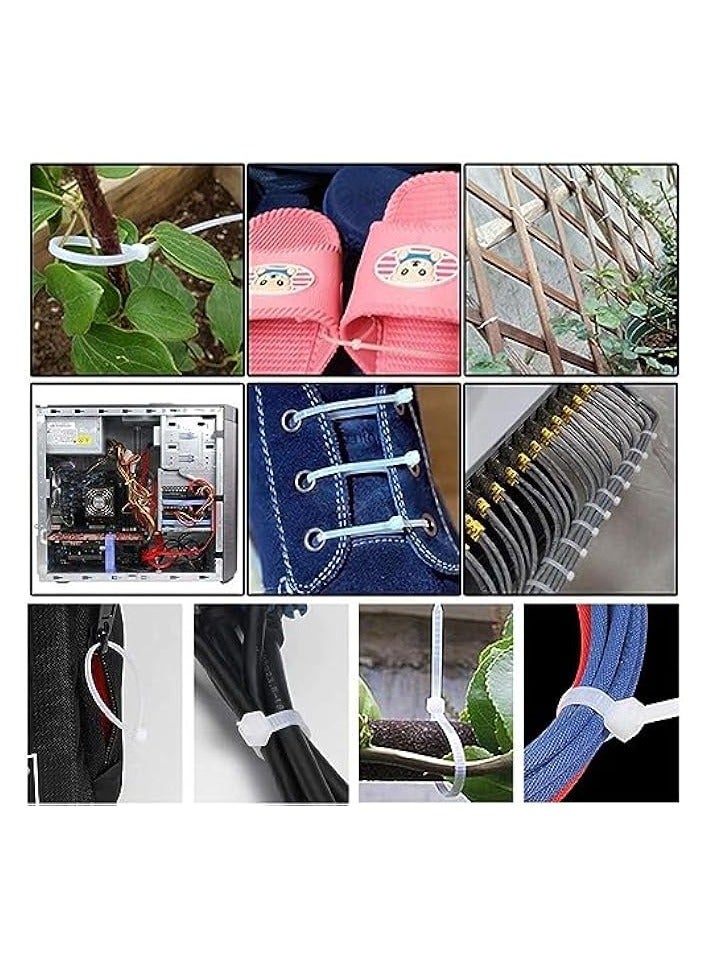 Green Tiger Cable Management Kit by ,  Desk Cord Organizer, 67 Adhesive Wire Clips, 22 Reusable Cable Strap, 4 Cord Sleeves Split, 200 Nylon Wire Zip Ties for TV Office, Black - Image 4