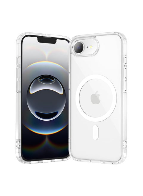 iPhone 16e Magsafe Case Clear【N52 Strong Magnetic Adoption】iPhone 16e Case Anti-Yellow and Scratch Resistant, Ultra-Thin, iphone16e 6.1 Inch Magnetic Case Transparent