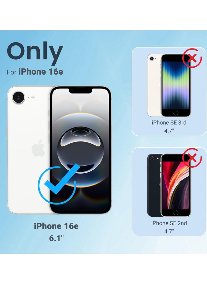 iPhone 16e Magsafe Case Clear【N52 Strong Magnetic Adoption】iPhone 16e Case Anti-Yellow and Scratch Resistant, Ultra-Thin, iphone16e 6.1 Inch Magnetic Case Transparent