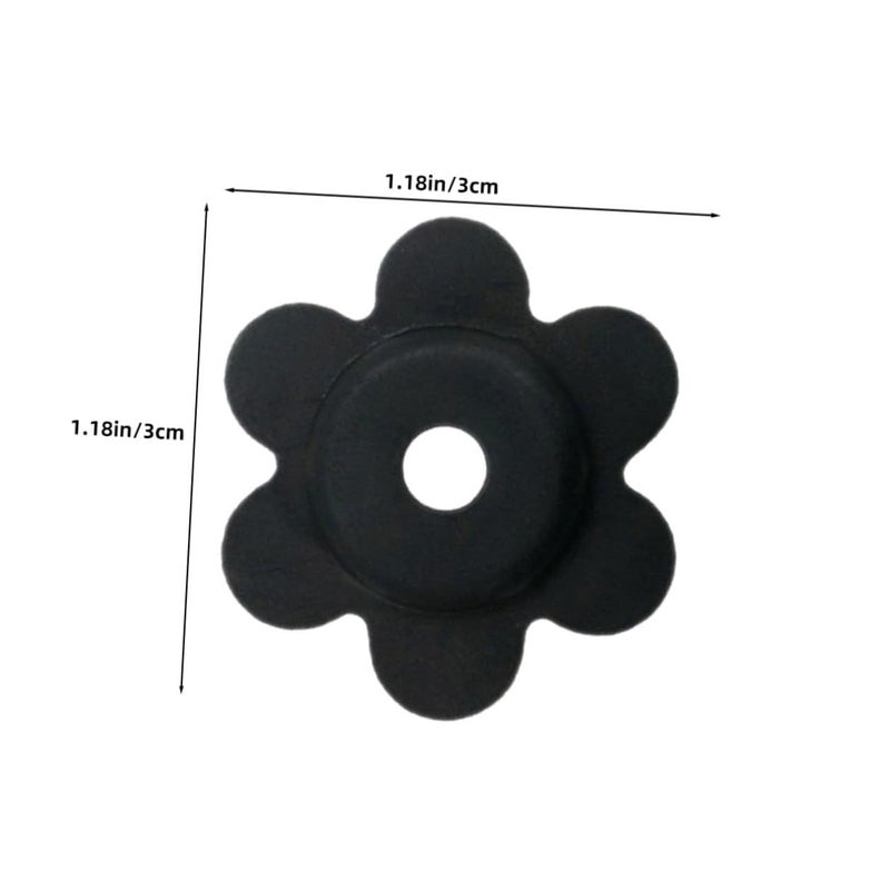 40Pcs Flower Shape Rubber Flag Pole Rings Non-Slip Stoppers Garden Indoor Outdoor Accessories - Image 3