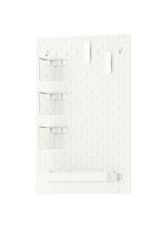 erorex Pegboard Combination, White, 36X56 Cm - Image 1