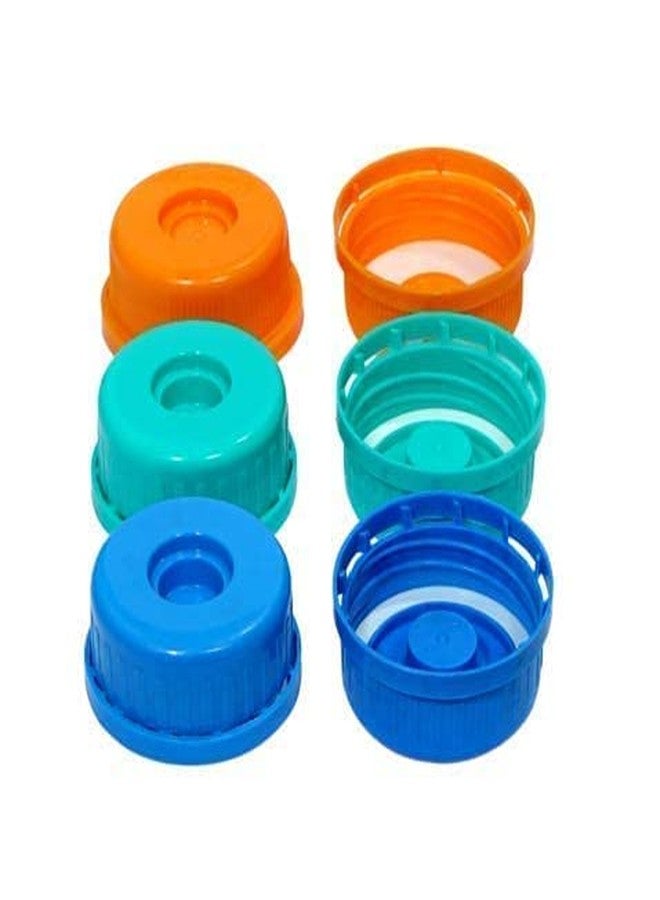SAFE CHOICE Plastic Screw Caps for 20 Litre Water Bottles | Leak-Proof Threaded Lids | Reusable Durable Caps for Mineral Water Cans, Dispensers & Water Jars Pack of 10 Blue - Image 1