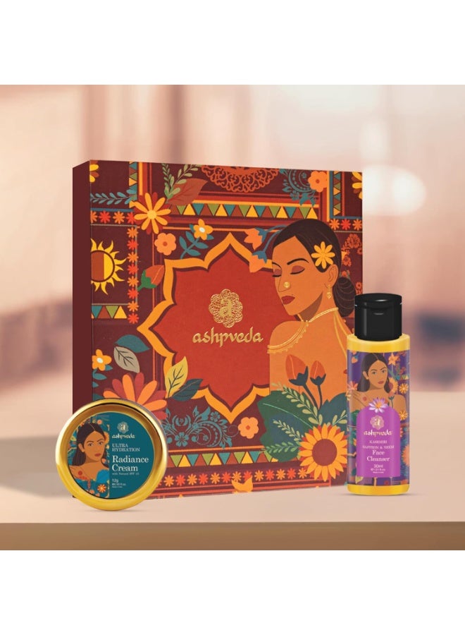 Ashpveda Day Care Essentials Gift Box | Brightening Face Care kit – radiance cream 12g,face cleanser 30ml - Image 1
