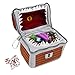 CASEMATIX Mimic Dice Chest and DND Dice Case with 7 Included RPG Dice 65 Mimic Chest Dice Bag with Zipper Closure and Carabiner for 150 Dice Protective Novelty Dice Holder for Tabletop Dice - Image 2