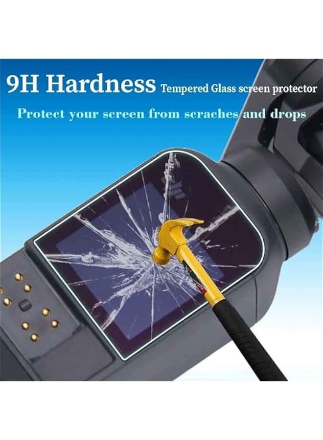 DURKU 2pcs+2pcs Tempered Glass Lens Protectors for DJI Osmo Pocket 3 0.3mm Thickness 9H Hardness, Anti-Scratch, Anti-Bubble - Image 5