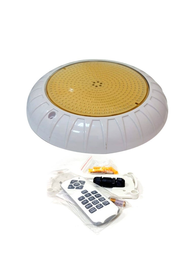 POOL MART Pool LED light IP68 12V 45W 252 LEDs 220mm Dia  x 40mm height with remote - Image 2