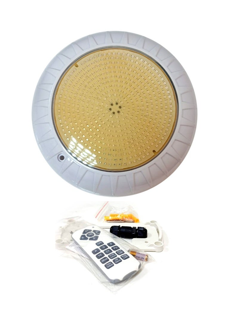 POOL MART Pool LED light IP68 12V 45W 252 LEDs 220mm Dia  x 40mm height with remote - Image 3