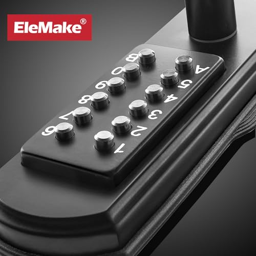 Elemake Mechanical Door Lock with Handle, Left Handed Keyless Entry Door Lock with Keypad, Combination Door Lever Lock - Not Deadbolt - Image 3