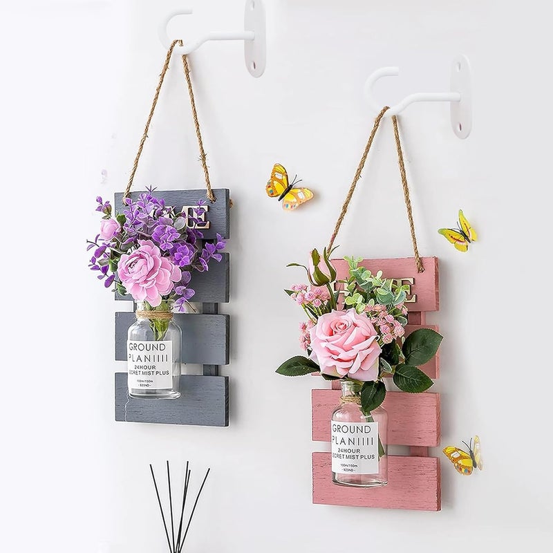 LangPu Ceiling Hooks for Hanging Plants-Metal Heavy Duty Wall Mounted Hangers for Hanging Bird Feeders, Planters, Wind Chimes, Include Professional Drywall Anchors (Pure White) 3 Pack - Image 5