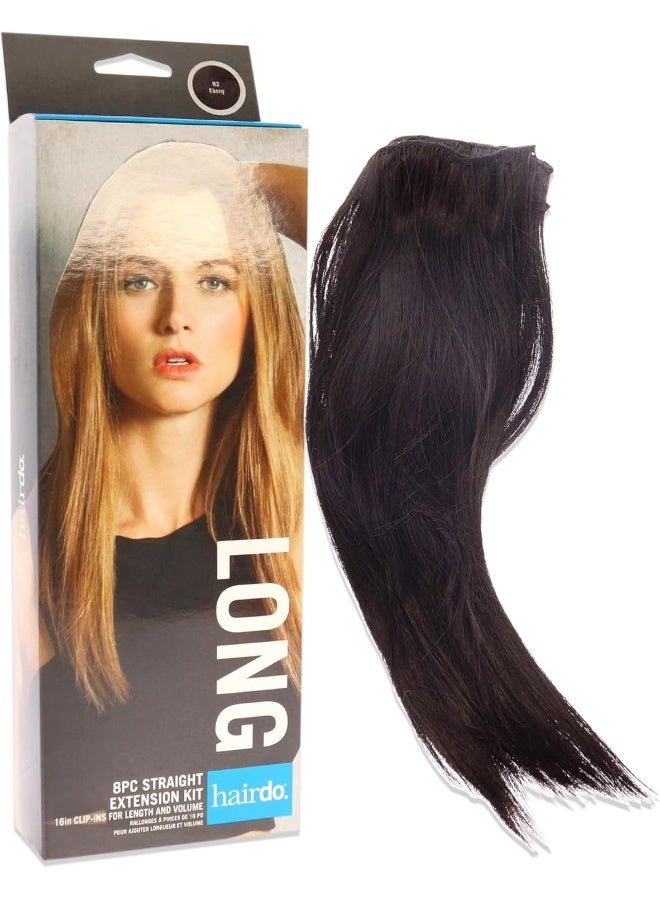 hairdo طقم وصلات شعر مستقيمة 8 قطع - R2 إيبوني - Image 3