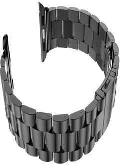 Smart Watch Band 42mm Stainless Steel Band Strap Compatible for Apple Watch Series 1 Series 2 Series 3 Watch 4 Black