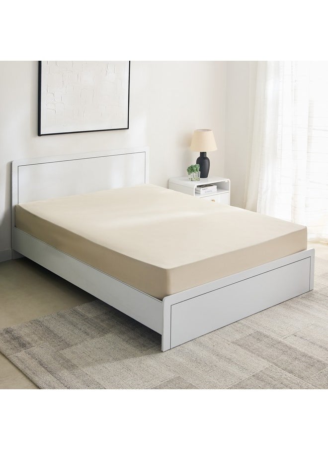 Home Box Essential Cotton Queen Fitted Sheet 150 x 200 x 36 cm  - Image 1