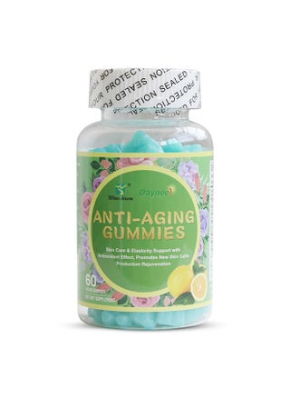 Anti-Aging Gummies, Wasabi and Grape Seed Extract Gummy Supplements, Anti-Wrinkle and Skin Firmness Support, Lemon Flavor, 60 Count - pzsku/ZF37A01511944B4D4C4EDZ/45/_/1725519818/d83b7ce8-8c8f-4012-bf4a-043f97ef7acd