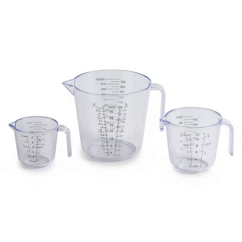 Pan Home Clear 3-Piece Measuring Cup Set - Image 3