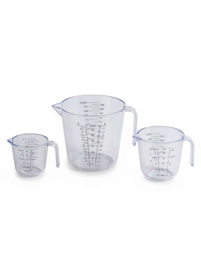 Pan Home Clear 3-Piece Measuring Cup Set - Image 3