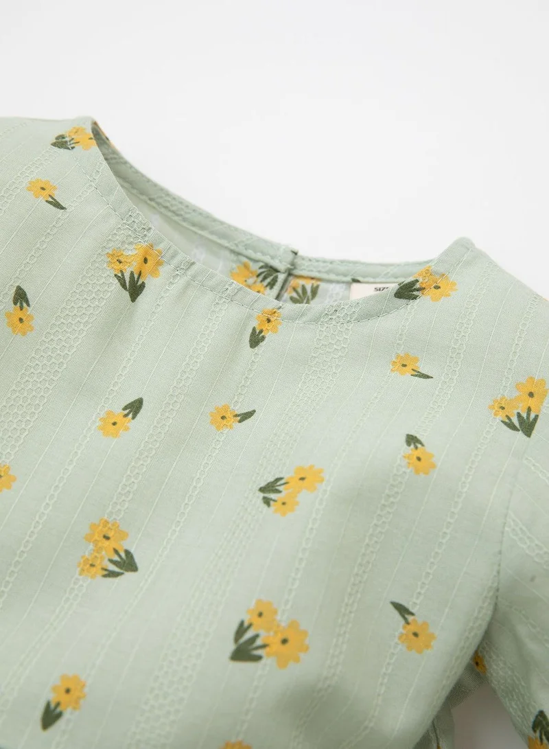DeFacto Floral Ruffle Tiered Dress