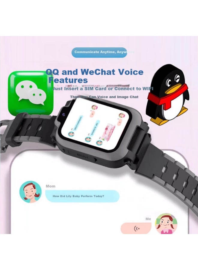 Aborni Children's Smarch With Dual Cameras, No Game Rotation, Hd Video Call, Waterproof, Gps, 5g Full Network For Kids And Teens - Image 5